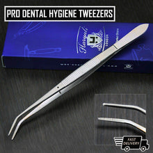 Load image into Gallery viewer, High Quality Dental London College Tweezers Serrated Tip - HARYALI LONDON