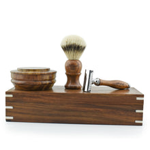 Load image into Gallery viewer, Wood Box Shaving Gift Set for Men - HARYALI LONDON